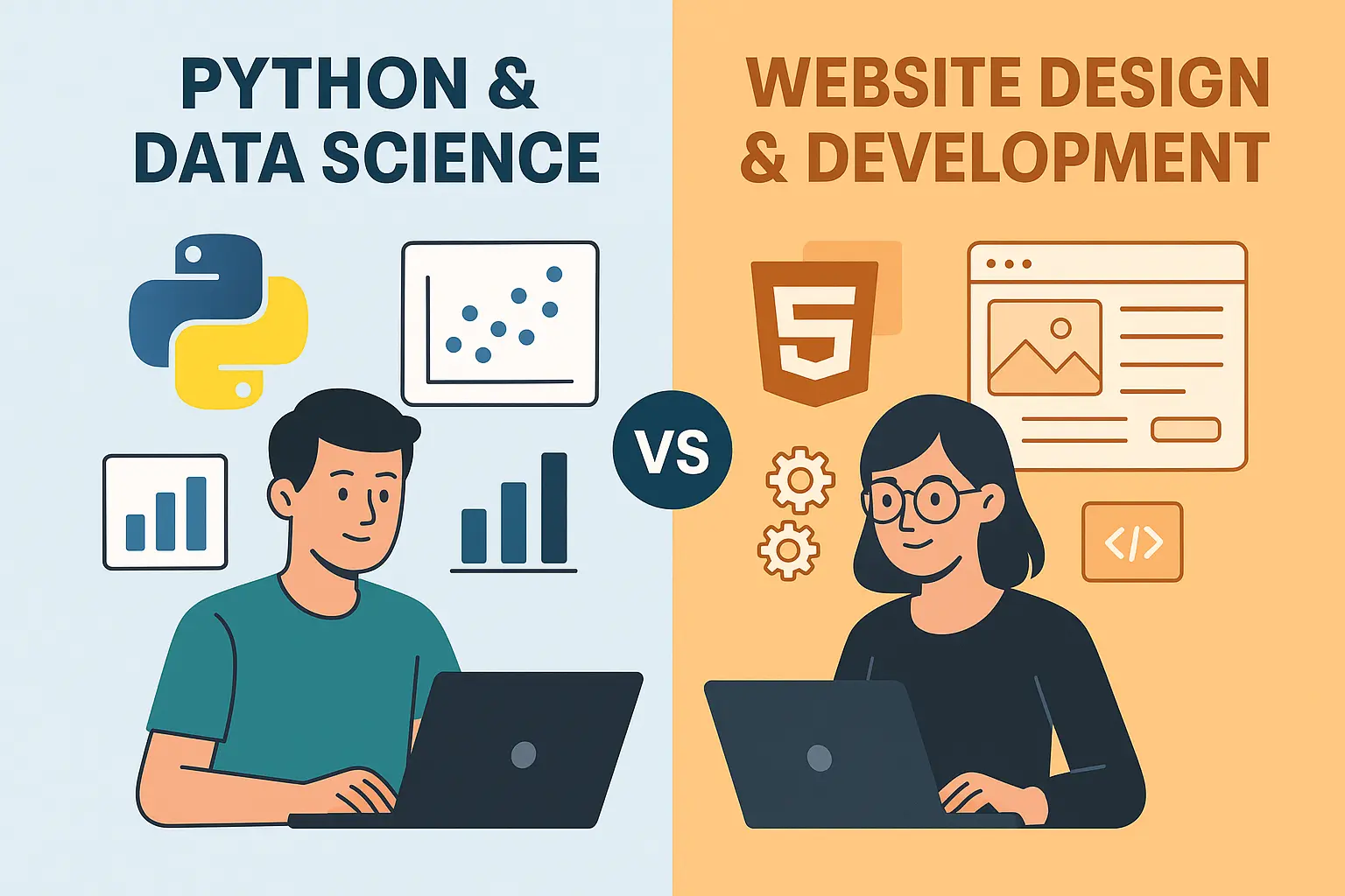 Python & Data Science vs Website Design & Development: Which Career Should You Choose?